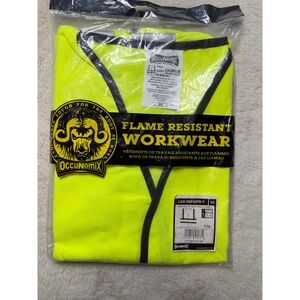 OccuNomix LUX-SSFG/FR-Y Flame Resistant Safety Vest ANSI Class 2 2X HiVis Yellow